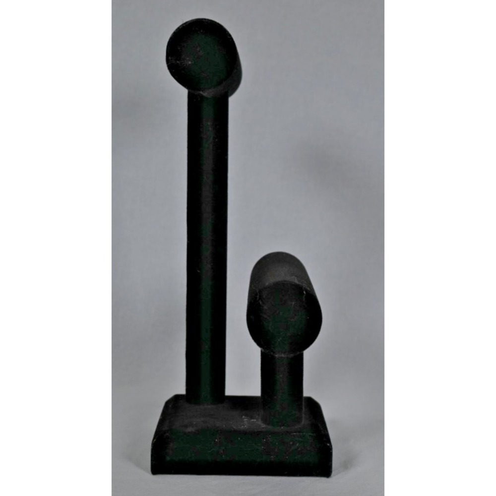 2 Tier Velvet T-Bar Jewelry Stand Display Jewelry Organizer Bracelet Holder - Picture 5 of 6